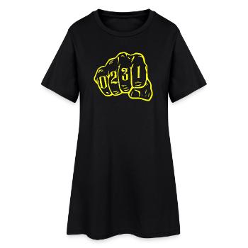 Dortmund Vorwahl 0231 Ruhrpott Ruhrgebiet - Frauen T-Shirt-Kleid - Schwarz - Vorne