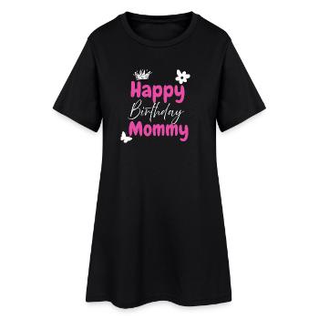Happy birthday mommy  - Robe T-shirt Femme - noir - Devant