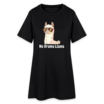 No Drama Llama Sunglasses - Women’s T-Shirt Dress - black - Front