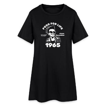 60. Geburtstag Pogo à vie depuis 12/1965 - Robe T-shirt Femme - noir - Devant