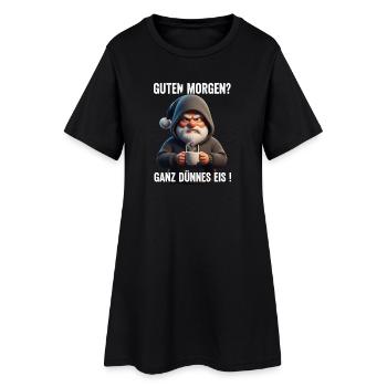 Mieser Morgen Humor – Grummel Santa Claus Kaffee - Robe T-shirt Femme - noir - Devant