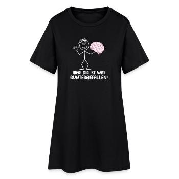 Ici, tu es tombé avec un ton sarcastique - Robe T-shirt Femme - noir - Devant