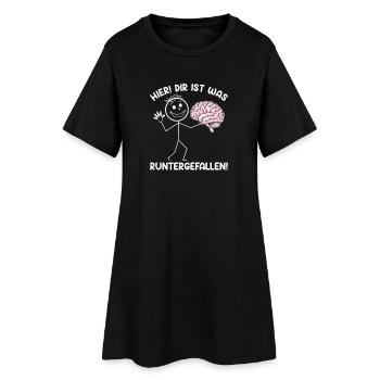 Ici, tu es tombé avec un ton sarcastique - Robe T-shirt Femme - noir - Devant