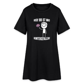 Ici, tu es tombé avec un ton sarcastique - Robe T-shirt Femme - noir - Devant