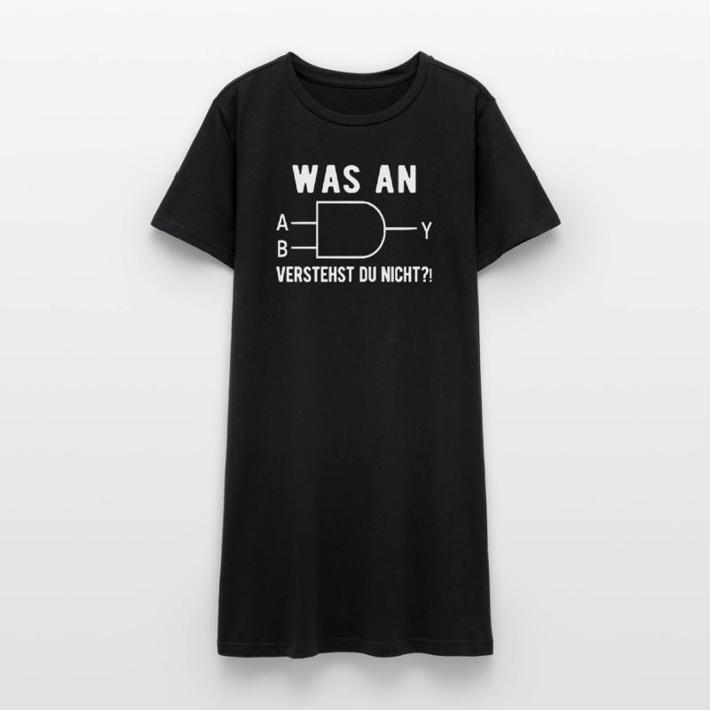 Computer Informatiker Nerd Programmierer Admin Ges Frauen T-Shirt-Kleid