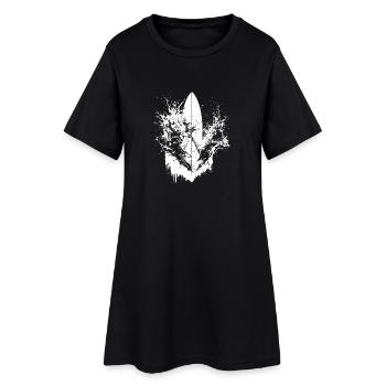 Surf dynamique Illustration Surf Surf - Robe T-shirt Femme - noir - Devant