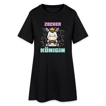 Gambler Queen - Women’s T-Shirt Dress - black - Front