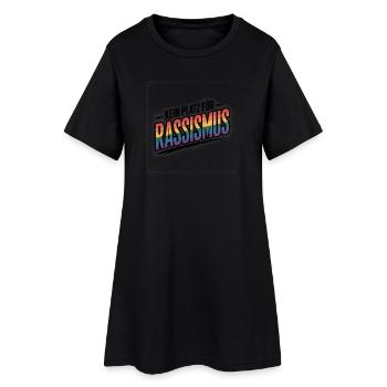 Kein Platz für Rassismus - Cool Pride Logo - Frauen T-Shirt-Kleid - Schwarz - Vorne