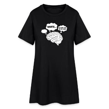 Brain Thoughts Comic - Robe T-shirt Femme - noir - Devant