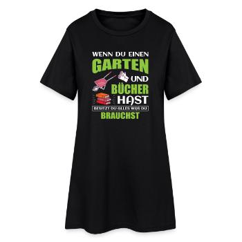 Jardinier Jardinier Rat de bibliothèque Livres Livres Plantes de livres - Robe T-shirt Femme - noir - Devant
