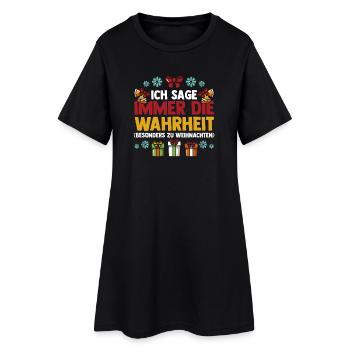 Noël du Père Noël - Robe T-shirt Femme - noir - Devant