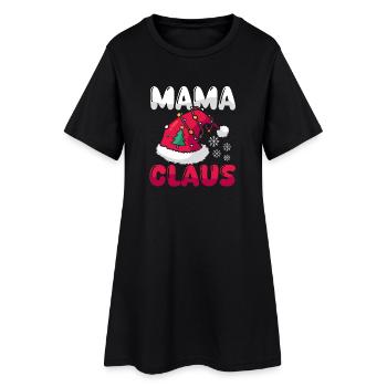 Noël Maman Noël - Robe T-shirt Femme - noir - Devant