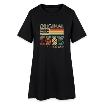 1995 Vintage Retro Geburtstagsgeschenk - Frauen T-Shirt-Kleid - Schwarz - Vorne