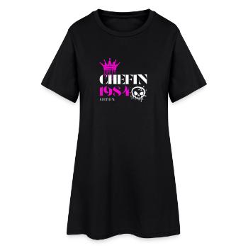 Édition Chefin 1984 – Millésime & Humour - Robe T-shirt Femme - noir - Devant