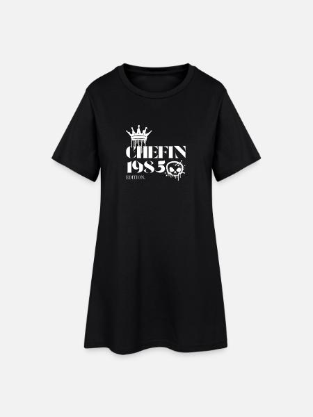 Édition Chefin 1985 – Déclaration du 40e anniversaire - Robe T-shirt Femme - noir