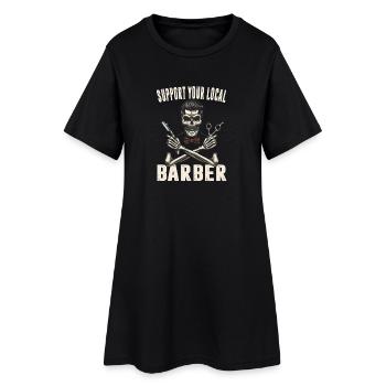 Coiffeur Salon Coiffeur Coiffeur Cadeaux - Robe T-shirt Femme - noir - Devant