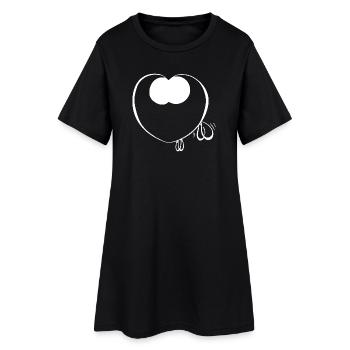 Filou kro mooing - Women’s T-Shirt Dress - black - Front