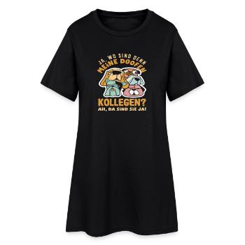 Mes collègues stupides. Les voilà du travail de bureau. - Robe T-shirt Femme - noir - Devant
