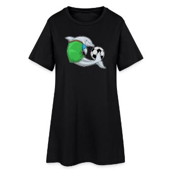 Joueurs de football Dolphin Sports de football - Robe T-shirt Femme - noir - Devant