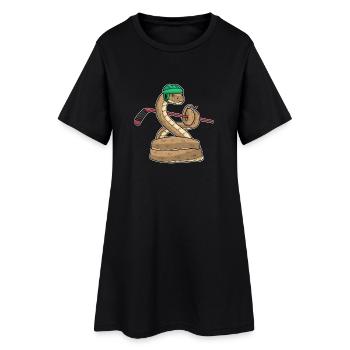 Sports de hockey sur glace Snake Hockey Stick - Robe T-shirt Femme - noir - Devant
