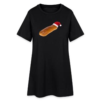 Rouleau de saucisses du Brabant Noël – chapeau Fierté du Brabant - Robe T-shirt Femme - noir - Devant
