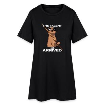The Talent has funny billiards billiards player - Women’s T-Shirt Dress - black - Front