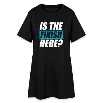 La fin est-elle là ? Coureur de course drôle - Robe T-shirt Femme - noir - Devant