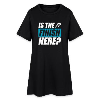 La fin est-elle là ? Coureur de course drôle - Robe T-shirt Femme - noir - Devant