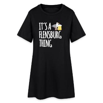 C’est une affaire de Flensburg - Robe T-shirt Femme - noir - Devant
