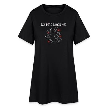 Drôle d’oiseau allemand - Robe T-shirt Femme - noir - Devant