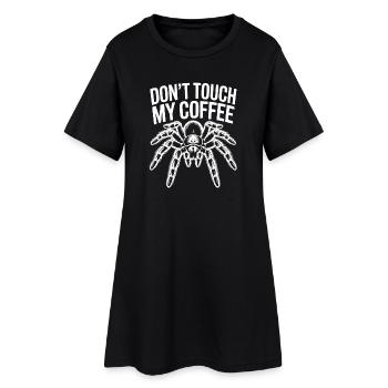 Éloigne-toi de l’araignée du café - Robe T-shirt Femme - noir - Devant