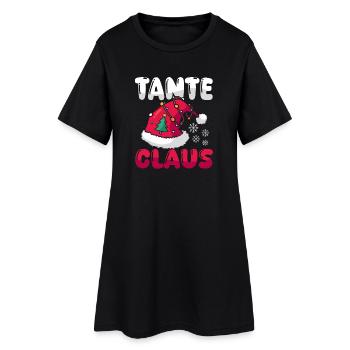 Noël Tante Noël - Robe T-shirt Femme - noir - Devant