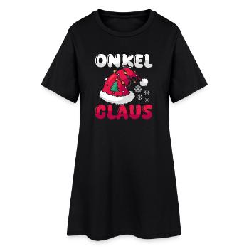 Père Noël Oncle Noël - Robe T-shirt Femme - noir - Devant