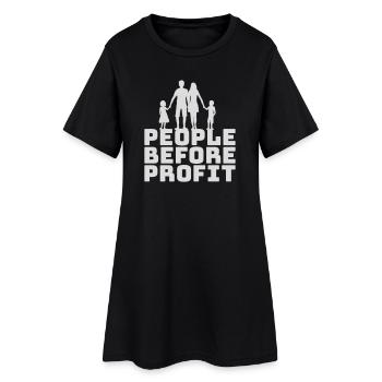 Logo de l’activisme People Before Profit Justice - Robe T-shirt Femme - noir - Devant