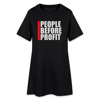 Logo de l’activisme People Before Profit Justice - Robe T-shirt Femme - noir - Devant
