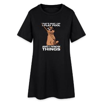 C’est ce que je fais, joueur de billard drôle - Robe T-shirt Femme - noir - Devant
