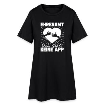 Bénévole travailleur social Pas d’application - Robe T-shirt Femme - noir - Devant