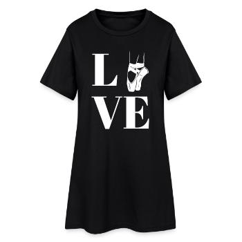 Love ballet  - Robe T-shirt Femme - noir - Devant