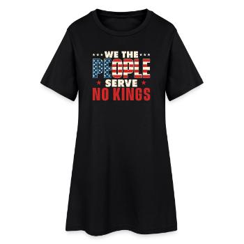 Nous, le Peuple, Ne Servons Aucun Roi Liberty USA - Robe T-shirt Femme - noir - Devant