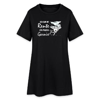 Drôle de design allemand à la retraite - Robe T-shirt Femme - noir - Devant