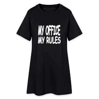 Bureau - Robe T-shirt Femme - noir - Devant