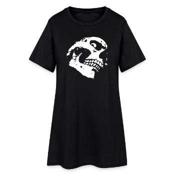 Skull - Women’s T-Shirt Dress - black - Front
