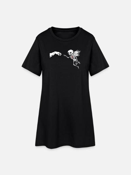 CUPIDON - Robe T-shirt Femme - noir