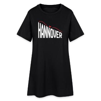 Hanovre - Robe T-shirt Femme - noir - Devant