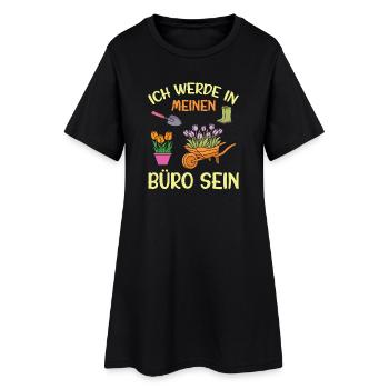 Jardinier dit jardinage Jardinage amateur Jardinier jardinier de jardins potagers - Robe T-shirt Femme - noir - Devant