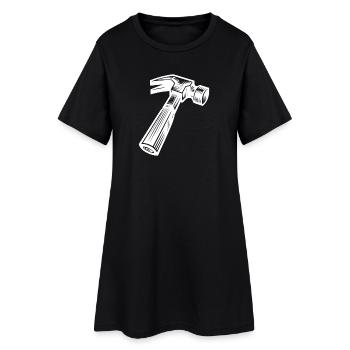 J’ai un marteau et je sais m’en servir - Robe T-shirt Femme - noir - Devant