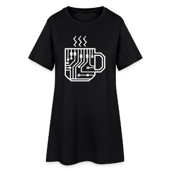 Circuit Mug Glyph Tech Brew - Women’s T-Shirt Dress - black - Front