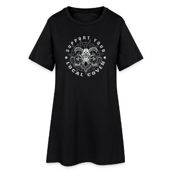 Coven Support your local coven - Women’s T-Shirt Dress - black - Front