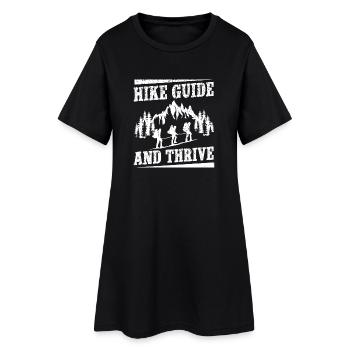 boys scout Scouting Hike Guide & Thrive Scout - Frauen T-Shirt-Kleid - Schwarz - Vorne