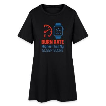 Startup Founder Survivor Burnout Recover - Women’s T-Shirt Dress - black - Front